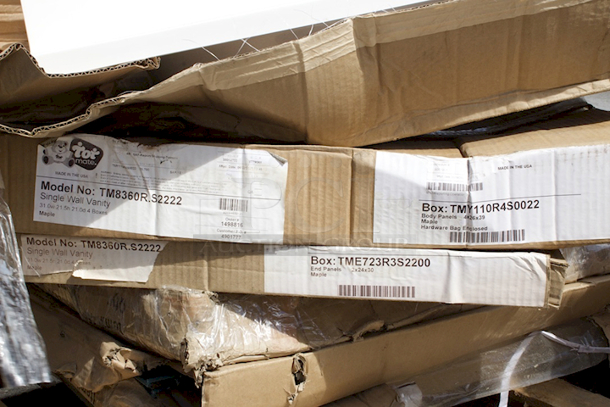 Tot Mate Vanity Display With Faucet 49" x 21" x 21 1/2"; Unassembled - Image 3 of 3