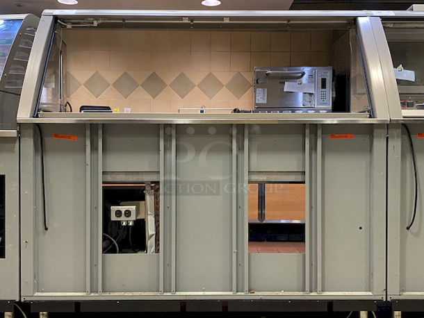 AMAZING! 60" Duke Model SUB-CP-TC60M Sandwich Prep station w/ Tri-Channel Cold Pan, 2 Poly Cutting Boards and Retractable Sneeze Guard. 120 Volts, 1 Phase. 60x34.5x57.

Tested, In Perfect Working Order.  - Image 1 of 8