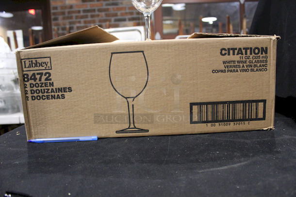 PRISTINE/HIGH QUALITY/NEW/NEVER USED! Box of (24) Libbey 8472 Citation 11 oz. White Wine Glasses.
24x Your Bid  - Image 2 of 3