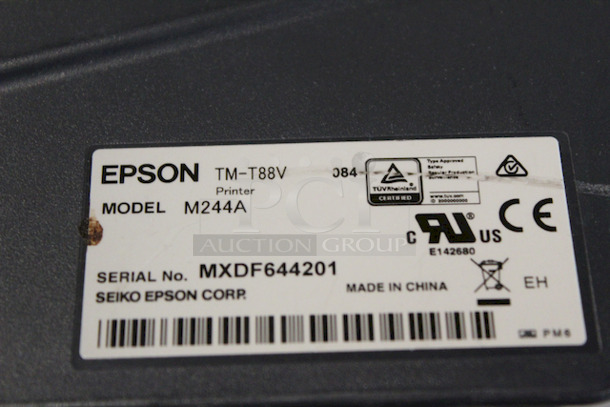 SWEET! Epson TM-T88V Model 244A High Volume Thermal Receipt Printer.  - Image 6 of 6