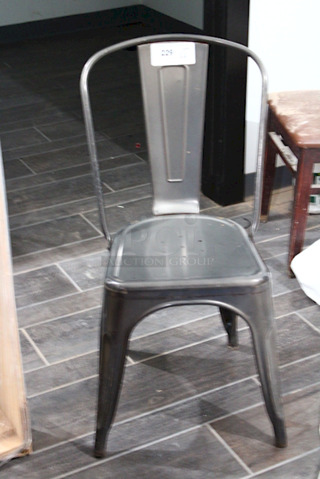 FDW Restaurant Dining Chairs, Indoor/Outdoor, Metal, 18 Inch Seat Height. 4x Your Bid