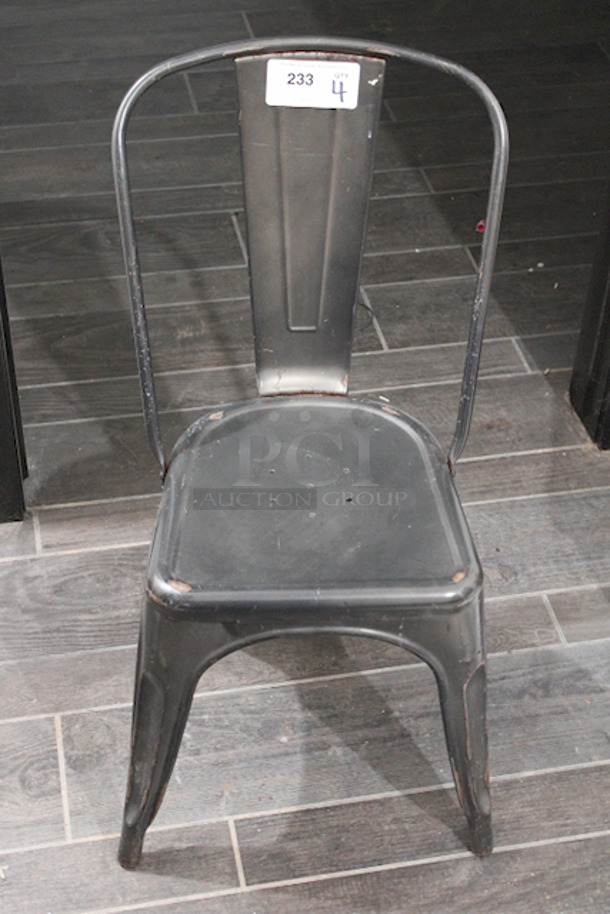 FDW Restaurant Dining Chairs, Indoor/Outdoor, Metal, 18 Inch Seat Height. 4x Your Bid - Image 4 of 6