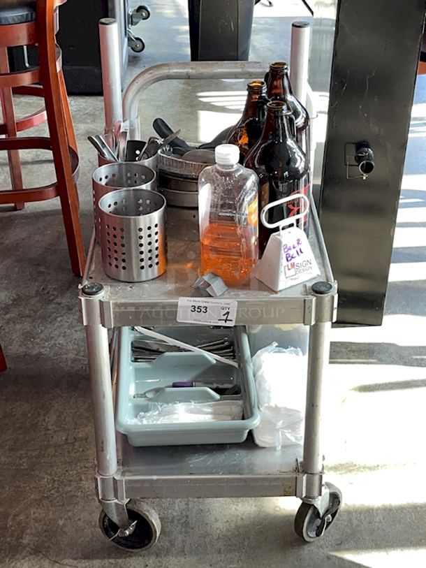 ALL FOR ONE!! Prairie View C7NUC1824CL2 Food Service Cart Full Of Various Small-Wares. - Image 6 of 8