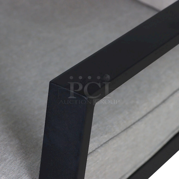 AWESOME! Mainstay Asher Springs 2-Piece Outdoor Rocker Set- Black Frame & Gray Cushions - Image 5 of 9