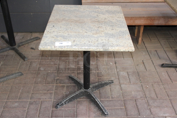 NICE! 30x24 Granite Top Table On Heavy Duty Base, Standard Height. 
30x24x29