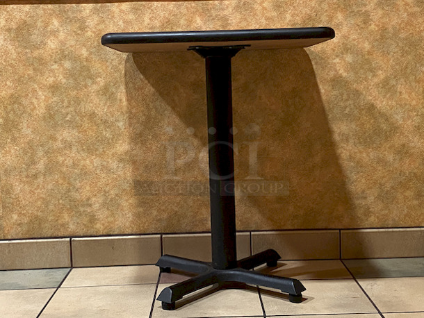 NICE! Plymold 2 Seater, 24x20-1/2 Dura-Edge Wood Laminate Table with Base.

24x20-1/2x30 - Image 4 of 4