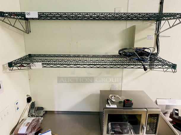 NICE! Set of 2 Metro Wire Wall Shelves With Mounting Brackets. 

60x18

2x Your Bid - Image 4 of 6