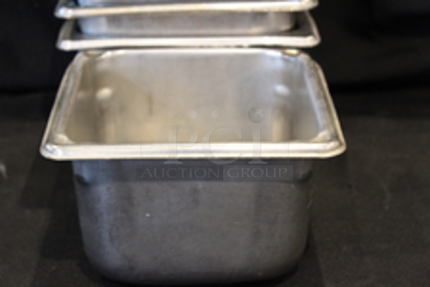 Stainless Steel 1/6 Pans, 4” Deep
6-1/4x6-3/4x4
5x Your Bid
 - Image 2 of 4