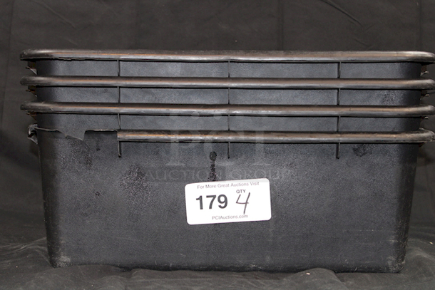 Standard Weight Polypropylene Dish Box, 5″ Depth 20-1/4" x 15-1/2" x 5" 4x Your Bid - Image 2 of 3