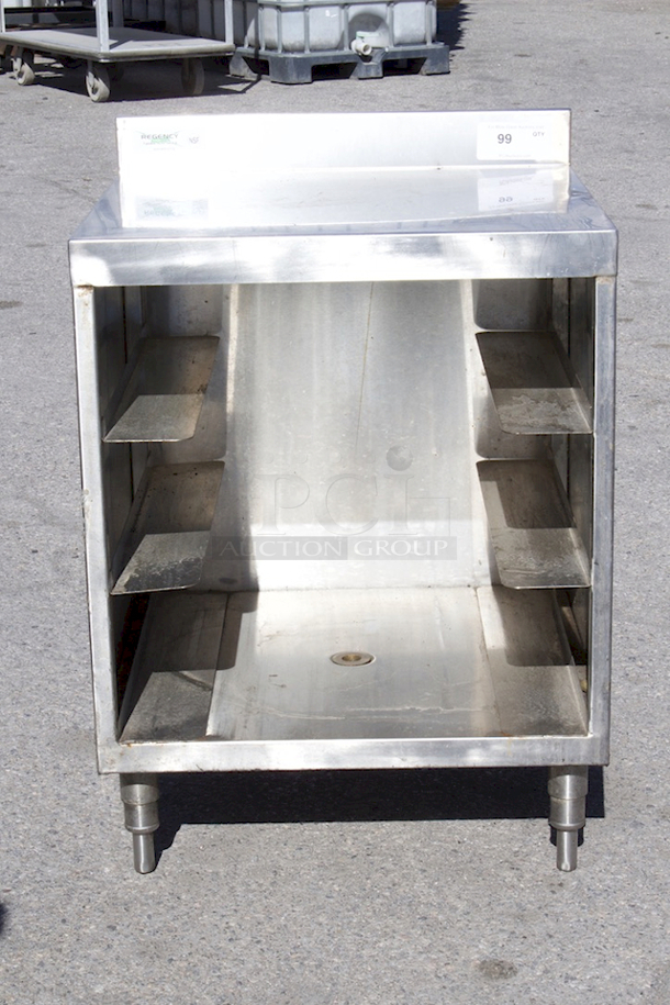 Regency 600GRSU2324 Stainless Steel Flat Top Glass Rack Storage Unit - 23" x 24" - Image 2 of 7