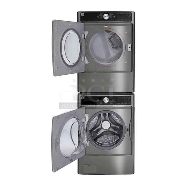 IN THE BOX! Kenmore Elite 41783 4.5-cu ft Stackable Steam Cycle Smart Front-Load Washer (Metallic Silver) ENERGY STAR. S/NO.:808KWWZ2P873 Compatible With (Lot# 26) Dryer Models #81782 & 91782. Washer Only. 120-VAC, 60-Hz - Image 3 of 4