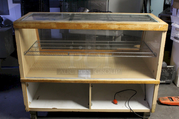 Holy Graf Zeppelin! A 48" Illuminated, Solid Wood, Dry Display Case!! 120v - Image 3 of 6