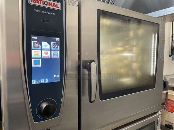 2 2016 Rational Stainless Steel Commercial Combitherm Self Cooking Center Convection Ovens on Commercial Casters. Top Model: SCC WE 62. Bottom Model: SCC WE 102. 480 Volts, 3 Phase. Picture of the Unit Before Removal Is Included In the Listing. 42x41x73. 2 Times Your Bid!  - Image 11 of 11
