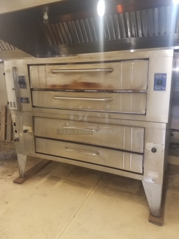 Bakers Pride Double Stack Deck Pizza Oven, LP Gas, Tested & Working!