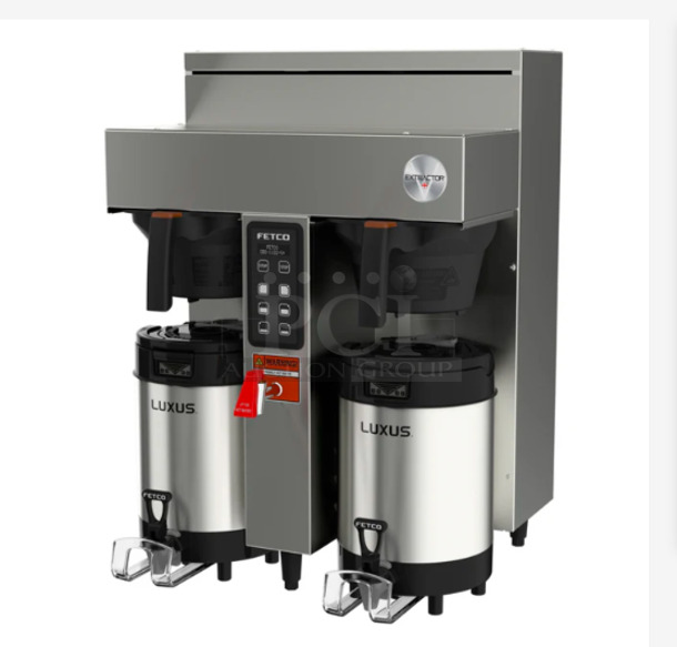 Fetco CBS-2032e Twin Automatic Coffee Brewer 208/240V, 4600-6100 W Tested and Working! - Image 1 of 6