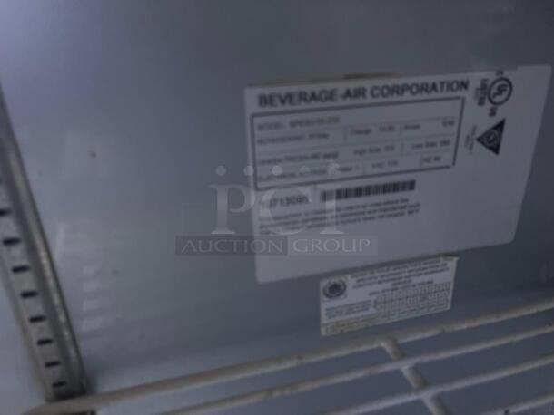 Beverage-Air SPE60-08 Elite Series 60" 2 Door Refrigerated Sandwich Prep Table

 - Image 2 of 4