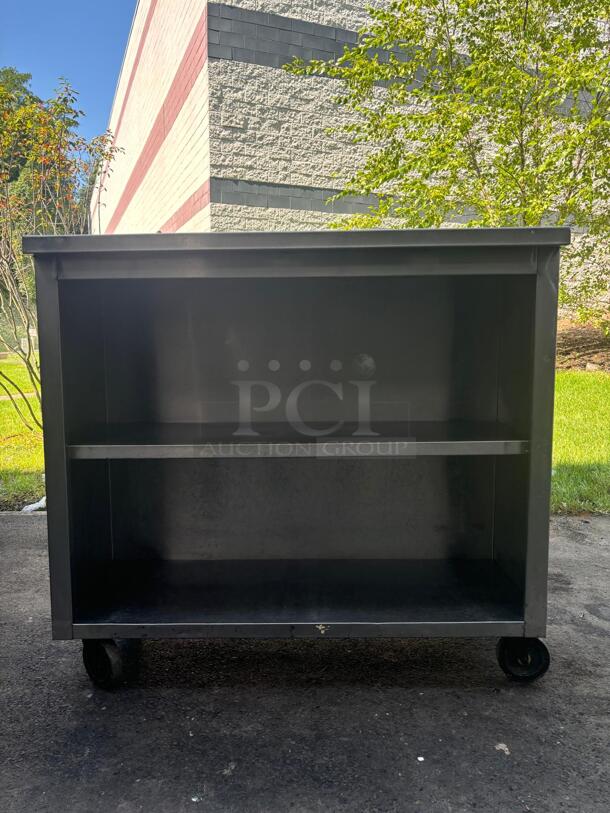 Stainless Steel Shelves With Wheels - Image 4 of 4