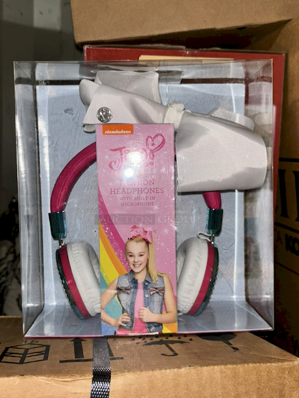 Nickelodeon Jo Jo Siwa Fashion Headphones - With Built-In Microphone. 4x Your Bid