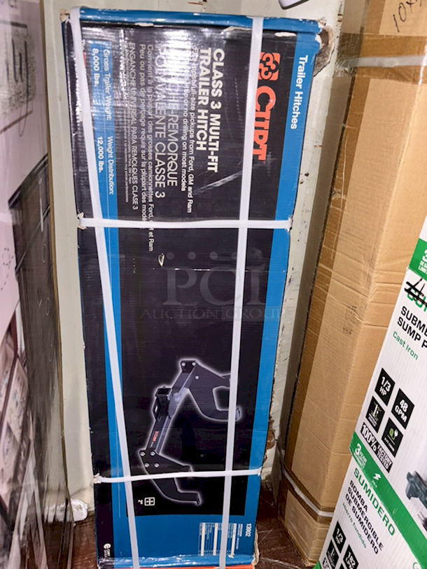 Curt Class 3 Multi-Fit Trailer Hitch, Gross Trailer Weight: 8,000 lbs. Weight Distribution: 12,000 lbs. - Image 1 of 4