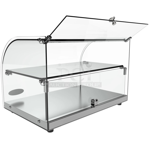  Brand New Scratch & Dent! In The Crates! Koolmore DC-2C 22 In. Commercial Countertop Bakery Display Case With Front Curved Glass And Rear Door, 1.5 Cu. Ft. Opened (2) Crates and Found NO Damage. 10x Your Bid - Image 2 of 5