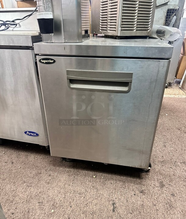 Superior UR27-BDG Single Door One Section Undercounter Refrigerator 115 Volt Working - Image 1 of 3