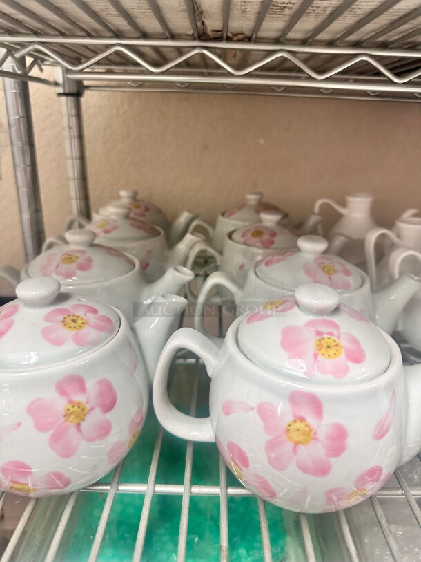 Teapot Hand Painted Style Cherry 13.5Oz - Image 3 of 4