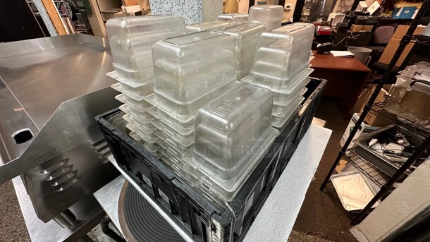 One Lot of Small Plastic Containers ( About 100 Containers)  - Image 1 of 1