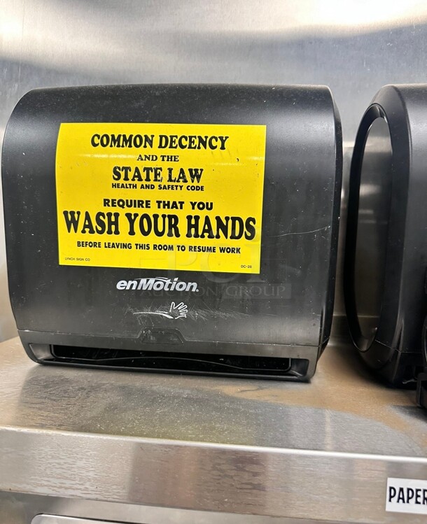 Automatic Paper Towel Dispenser:, 10 in Paper Towel Wd, 1 3/4 in, Plastic, Black
 - Image 3 of 3