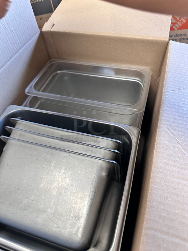 One Lot A Box Of Stainless and Plastic Containers  - Image 3 of 3