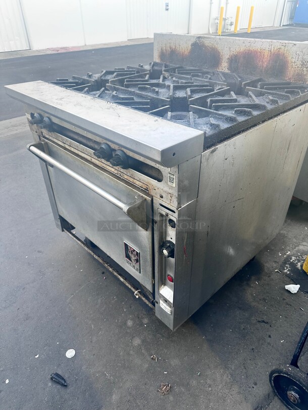 Wolf Commercial Gas 6 Burner With Oven - Image 4 of 6