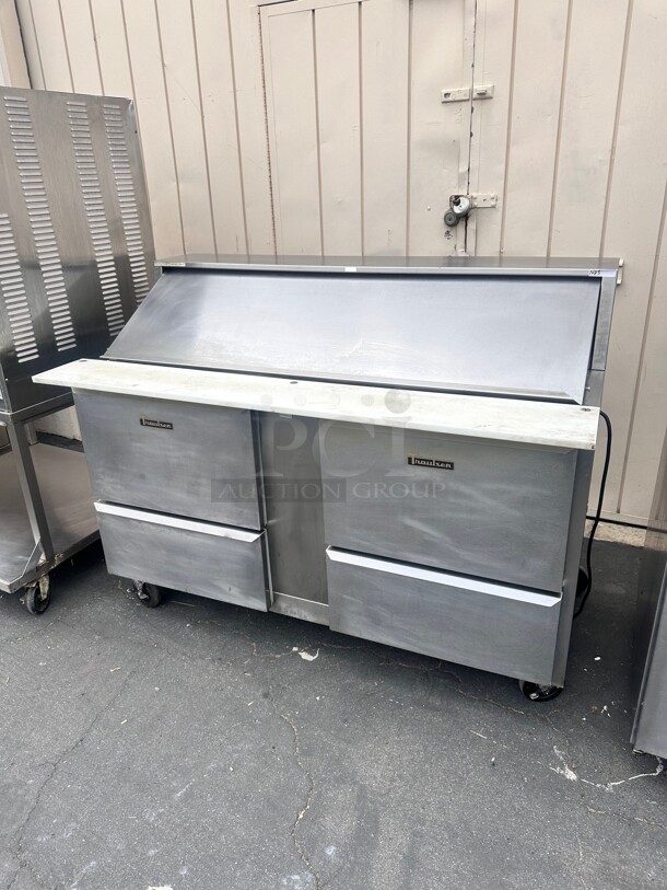 Traulsen UPT6024-DD 60 inch Sandwich/ Salad Prep Table w/ Refrigerated Base, 115v Working - Image 8 of 9