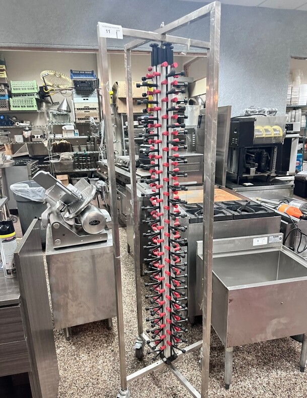 New Plate Mate PM84-120 Mobile Plate Rack Holds 84 Plates 73 1/2H On Casters - Image 5 of 8