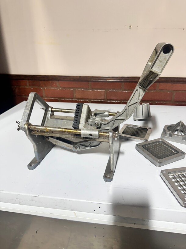 Commercial Vollrath 47713 3/8 Cut Potato Cutter - Nickel-Plated Cast Iron NSF - Image 1 of 7