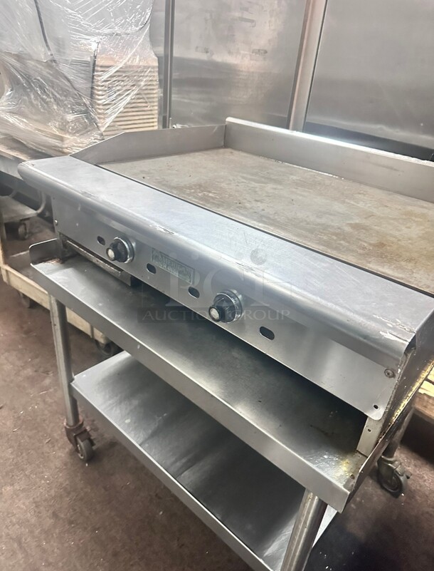 Nice American Range ARMG-36 36 inch Gas Griddle - Manual, 3/4 inch Steel Plate, Natural Gas Working - Image 1 of 5