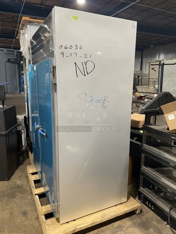 AMAZING! NEW! Traulsen Commercial 2 Door Reach In Refrigerator! With Poly Coated Racks! All Stainless Steel! Model: G20010 SN: 21H04036 115V 60HZ 1 Phase - Image 2 of 12