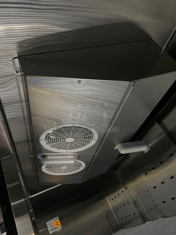 BEAUTIFUL! LIKE NEW! BARELY USED! LATE MODEL! 2021 Atosa Commercial 3 Door Reach In Refrigerator! With Poly Coated Racks! All Stainless Steel! On Casters! Still Under Manufacturers Warranty Model: MBF8508GR SN: MBF8508GRAUS1T0321060800C40016 115V 60HZ 1 Phase - Image 7 of 11