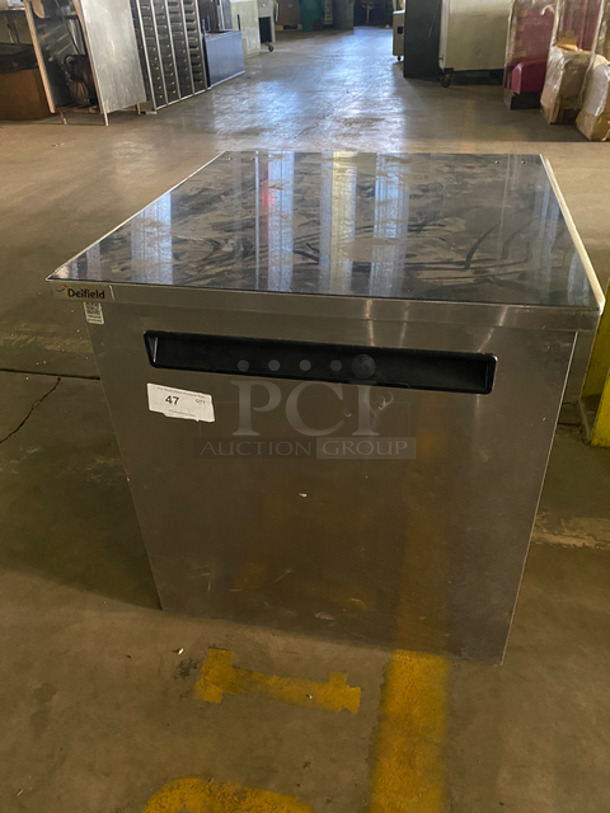 FAB! Delfield Commercial Single Door Refrigerated Lowboy! With Metal Pan Holder! All Stainless Steel! Model: 406STARCCT 115V 60HZ 1 Phase