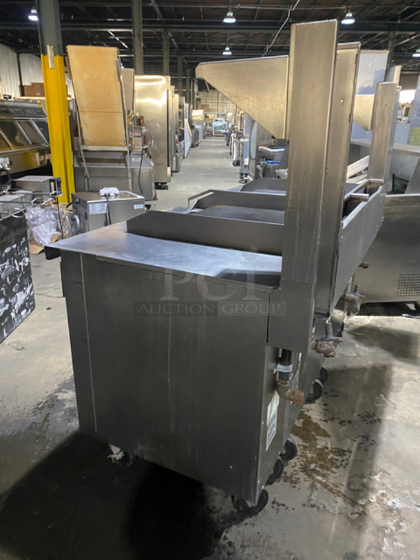 AMAZING! Southbend Commercial Heavy Duty Natural Gas Powered Double Plancha Workstation! With Dual Sided Work Ends! With Dual Sided Back Splash And Salamander Shelves! With Storage Space Underneath! All Stainless Steel! On Casters! Model: PC24CPP SN: 16K51296 - Image 3 of 12