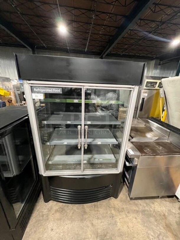 AHT Commercial Refrigerated Open Grab-N-Go Display Case! Neon Interior Lighting! Model: ACXLULLED SN: 29792000025561 208/230V 60HZ 1 Phase! Working When Removed! 