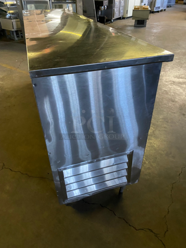 Commercial Refrigerated 4 Door Bar Back Cooler! Solid Stainless Steel! On Legs! - Image 4 of 7