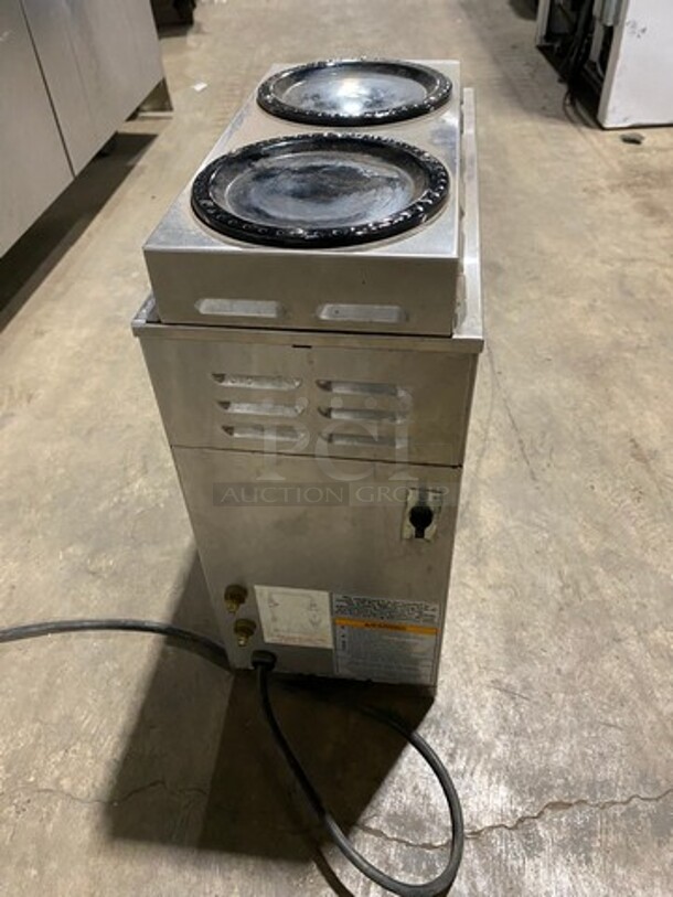 Bunn Commercial Countertop Single Coffee Brewer Machine! With 3 Coffee Pot Warmers! With Hot Water Line! Stainless Steel Body! Model: CWTF15 SN: CWTF327131 120V 60HZ 1 Phase - Image 3 of 8