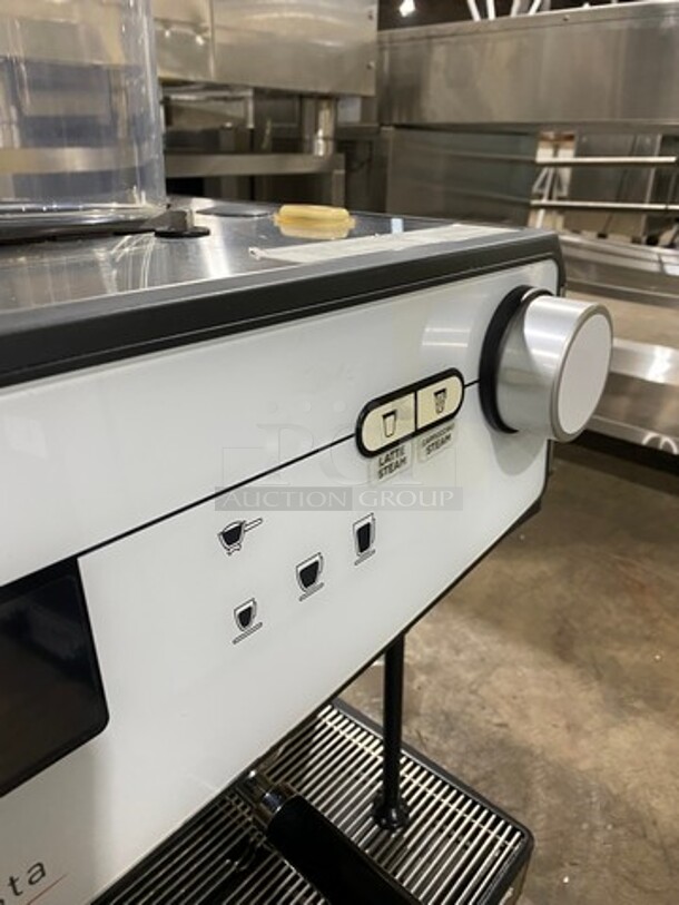 WOW ! LATE MODEL! Dunkin Donuts Edition! Schaerer Commercial Countertop 2 Group Espresso Machine! With Steam Lines! Stainless Steel! On Small Legs! Working When Removed! - Image 8 of 10