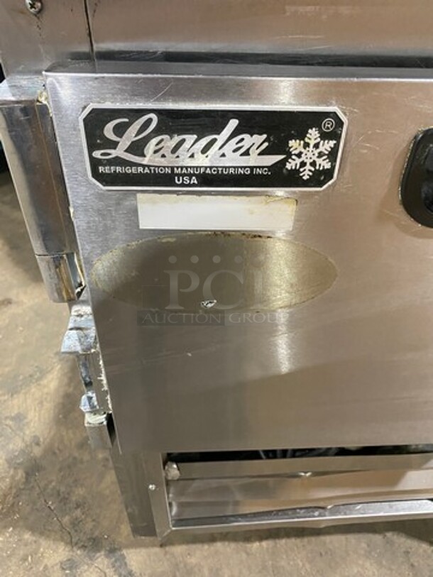 Leader Commercial Refrigerated 2 Door Lowboy! With Poly Coated Rack! All Stainless Steel! On Casters! Model: LB48SC SN: PW11M1802B 115V 60HZ 1 Phase - Image 11 of 11