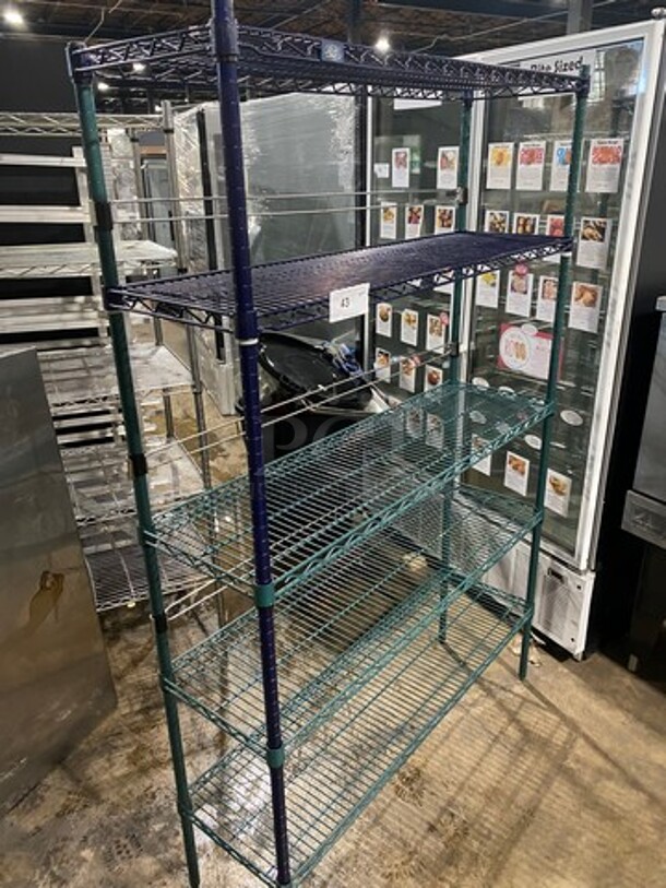 Metro 5 Tier Shelf! On Legs! BUYER MUST DISMANTLE! PCI CANNOT DISMANTLE FOR SHIPPING! PLEASE CONSIDER FREIGHT CHARGES! - Image 2 of 7