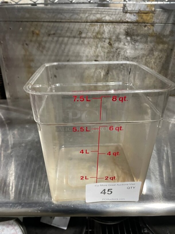 ALL ONE MONEY! Thunder Group Commercial Poly Food Measuring Bins! - Image 2 of 4