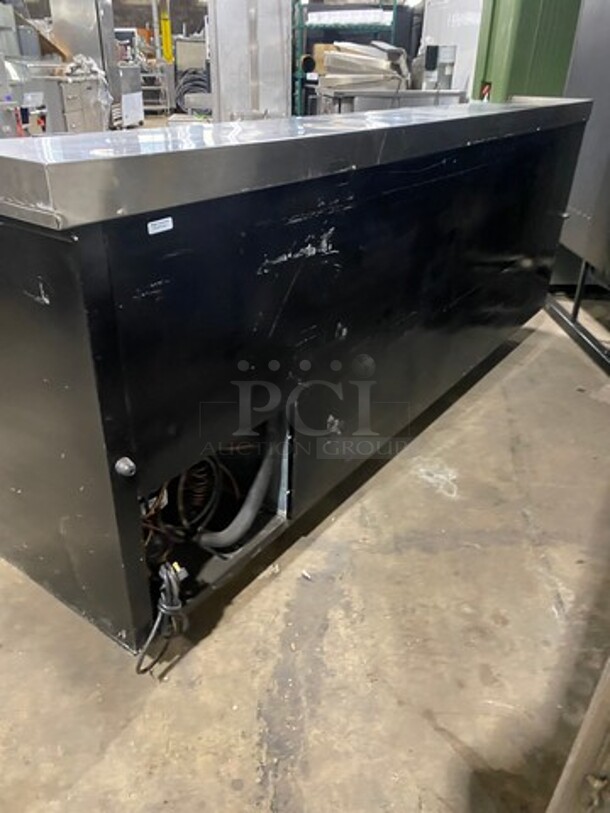Migali Commercial Bar Back Beer Bottle Cooler! With 3 Sliding Stainless Steel Top Doors! Model: HBC95 SN: 2009020157 115V 1 Phase - Image 4 of 8