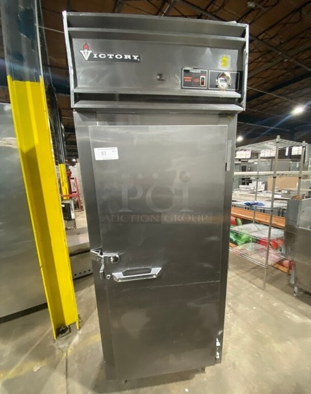Victory Commercial Single Door Reach In Freezer! All Stainless Steel!