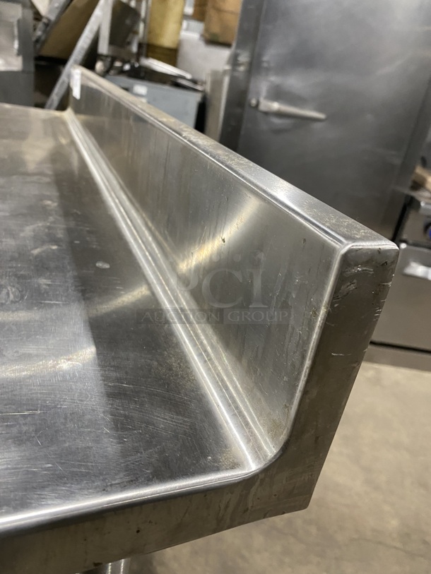 STAFFORD-SMITH Stainless Steel worktable With Back Splash! With galvanized Legs! - Image 5 of 7