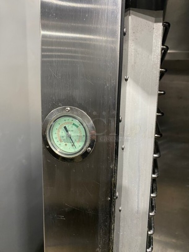 Traulsen Commercial Single Door Reach In Cooler! With Built In Pan Rack! All Stainless Steel! On Legs! - Image 9 of 10