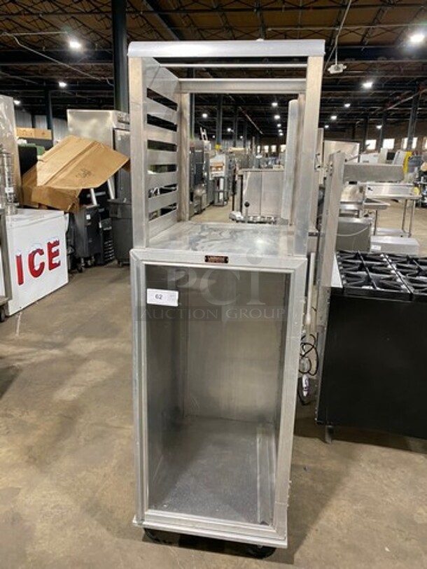 Lockwood Commercial Half Open Half Enclosed Pan Transport Rack! With View Through Door! On Casters!